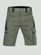Men's Cargo Shorts - Ripstop Zip Pocket - Long Shorts, Hiking Shorts
