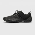 Barefoot shoes with wide toe box in Black, side view