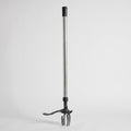 Weed puller tool with 112cm stainless steel handle, four-claw steel head and curved foot lever
