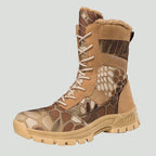 Men's Camouflage High-Top Hiking Boots - Breathable Lace-Up Trail Boots for Hiking & Trekking