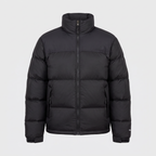 Terrabound men's colour block puffer jacket in Black, front view