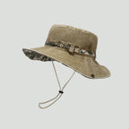 Men's Boonie Hat - Packable Wide Brim Sun Hat with Chin Strap for Hiking & Fishing