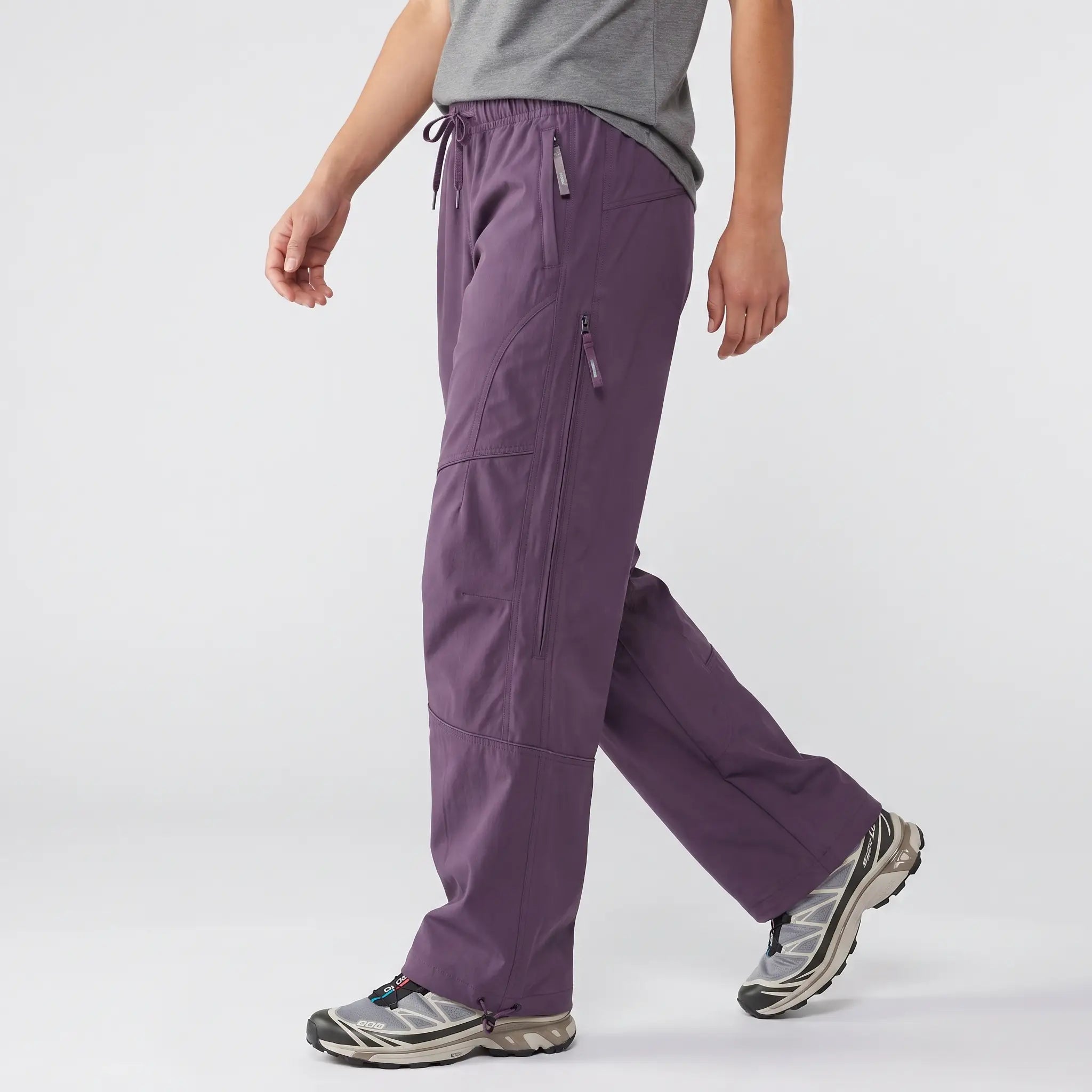 Softshell trail trousers Meadow Purple, side