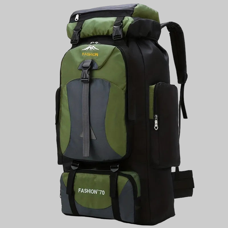 70L Hiking Backpack - Large Capacity Trekking Pack with Adjustable Straps for Camping and Multi-Day Hiking