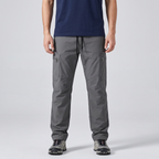 Men's combat trousers in Dark Grey, front view