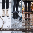 Snow boots for early dog walks, icy school runs and winter markets