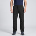 Men's combat trousers in Black, front view