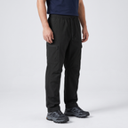 Black combat trousers, three-quarter view