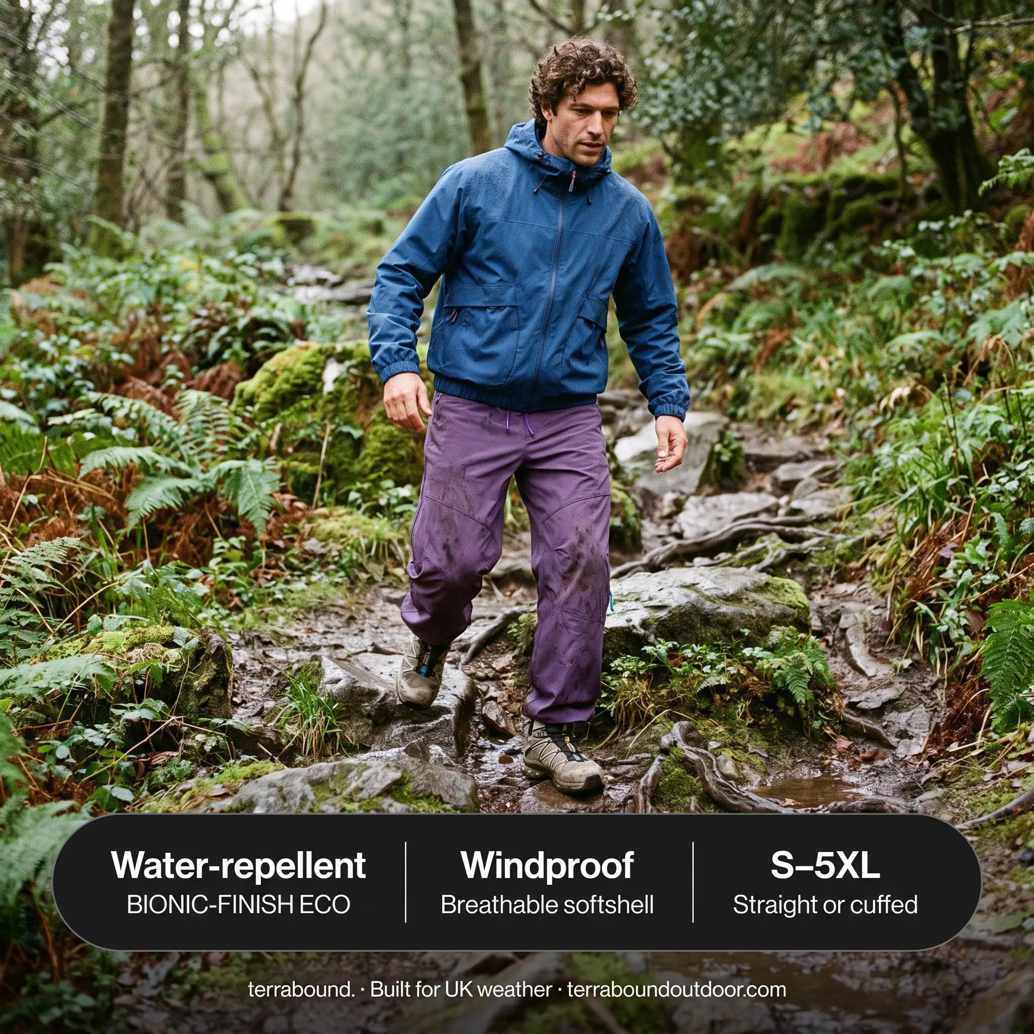 Water-repellent, windproof, S to 5XL