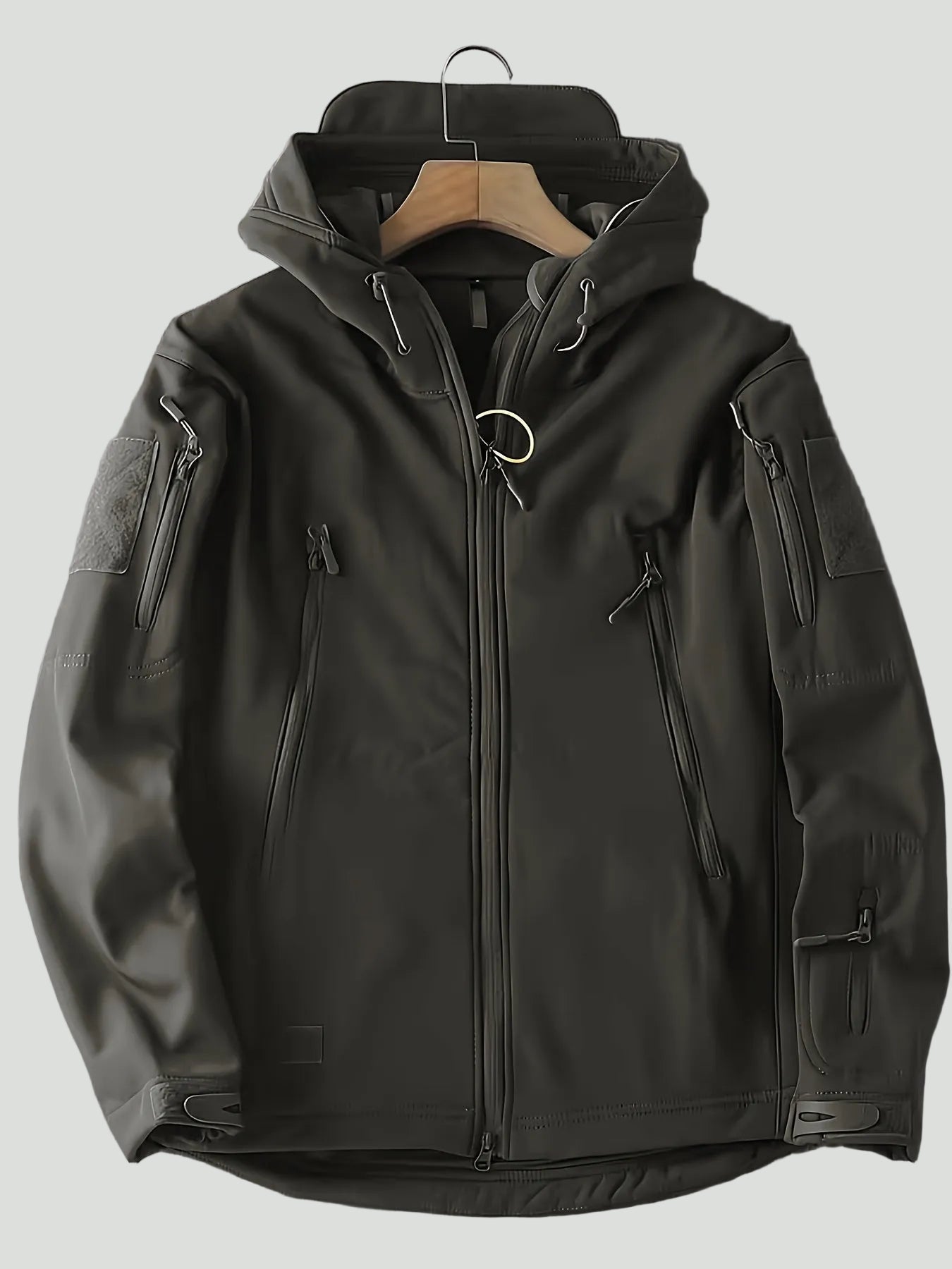 Men’s Hooded Outdoor Jacket – Lightweight Zip-Up Layer for Active Use