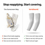Sun sleeves compared with reapplying sunscreen