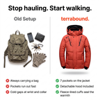 Men's Puffer Jacket - Old Setup vs terrabound.