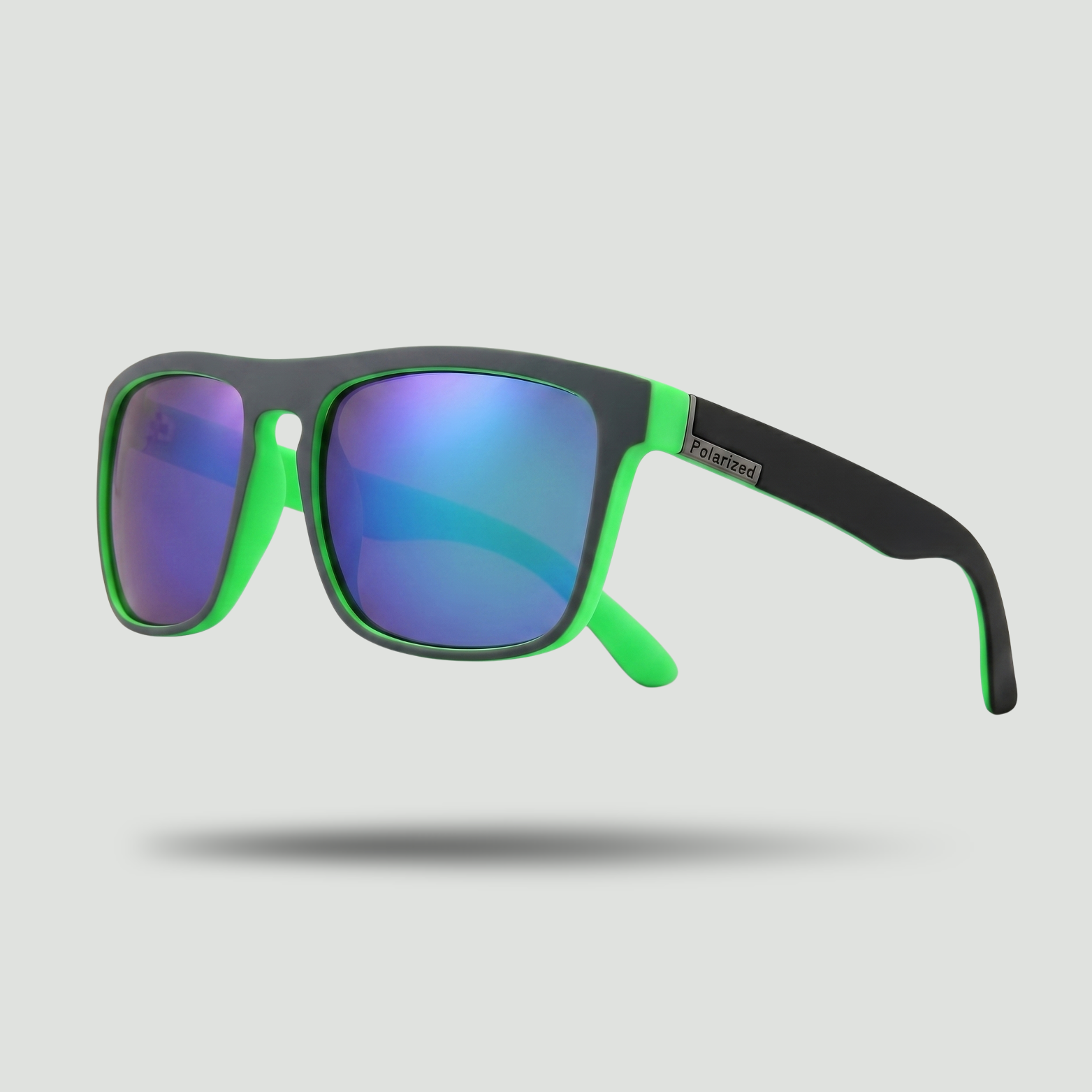 Men's Polarised Sports Sunglasses – Full-Rim Square Frame