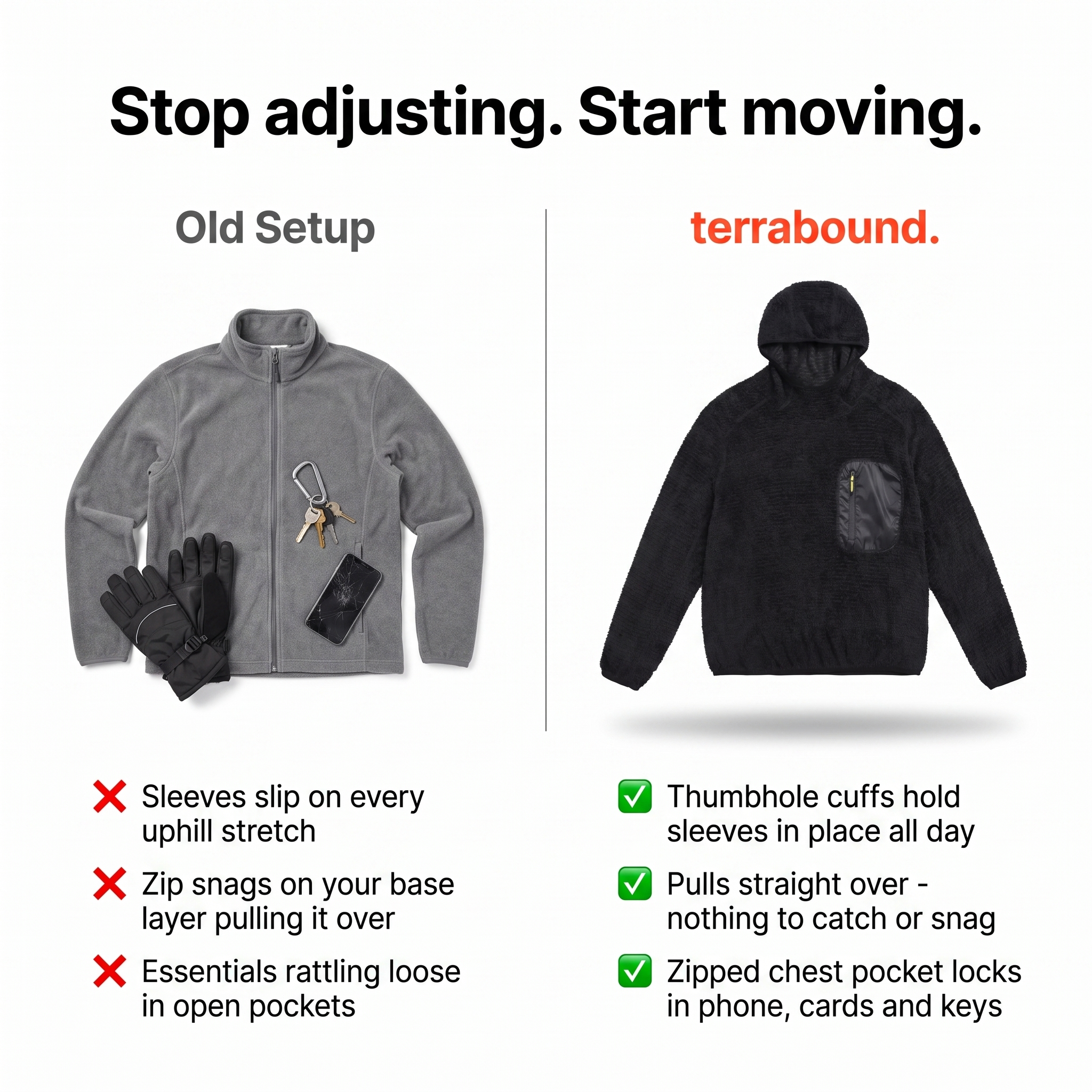 Fleece Hoodie - vs Ordinary Fleece - Terrabound Outdoor