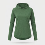 Women's Sun Hoodie - UPF 50+ Midweight Hooded UV Protection Top