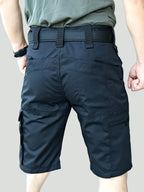 Men's Cargo Shorts - Ripstop Zip Pocket - Long Shorts, Hiking Shorts