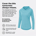 Women's Sun Hoodie - UPF 50+ Midweight Hooded UV Protection Top