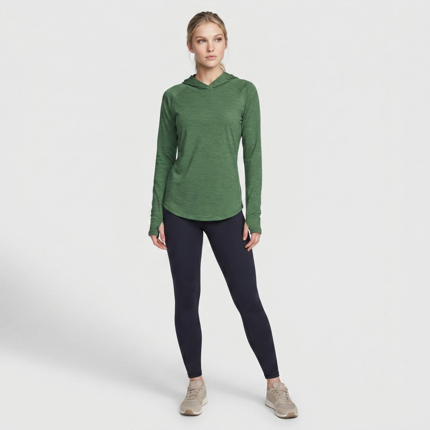 Women's Sun Hoodie - Midweight UPF 50+ Hooded UV Protection Top