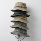 Men's Boonie Hat - Packable Wide Brim Sun Hat with Chin Strap for Hiking & Fishing