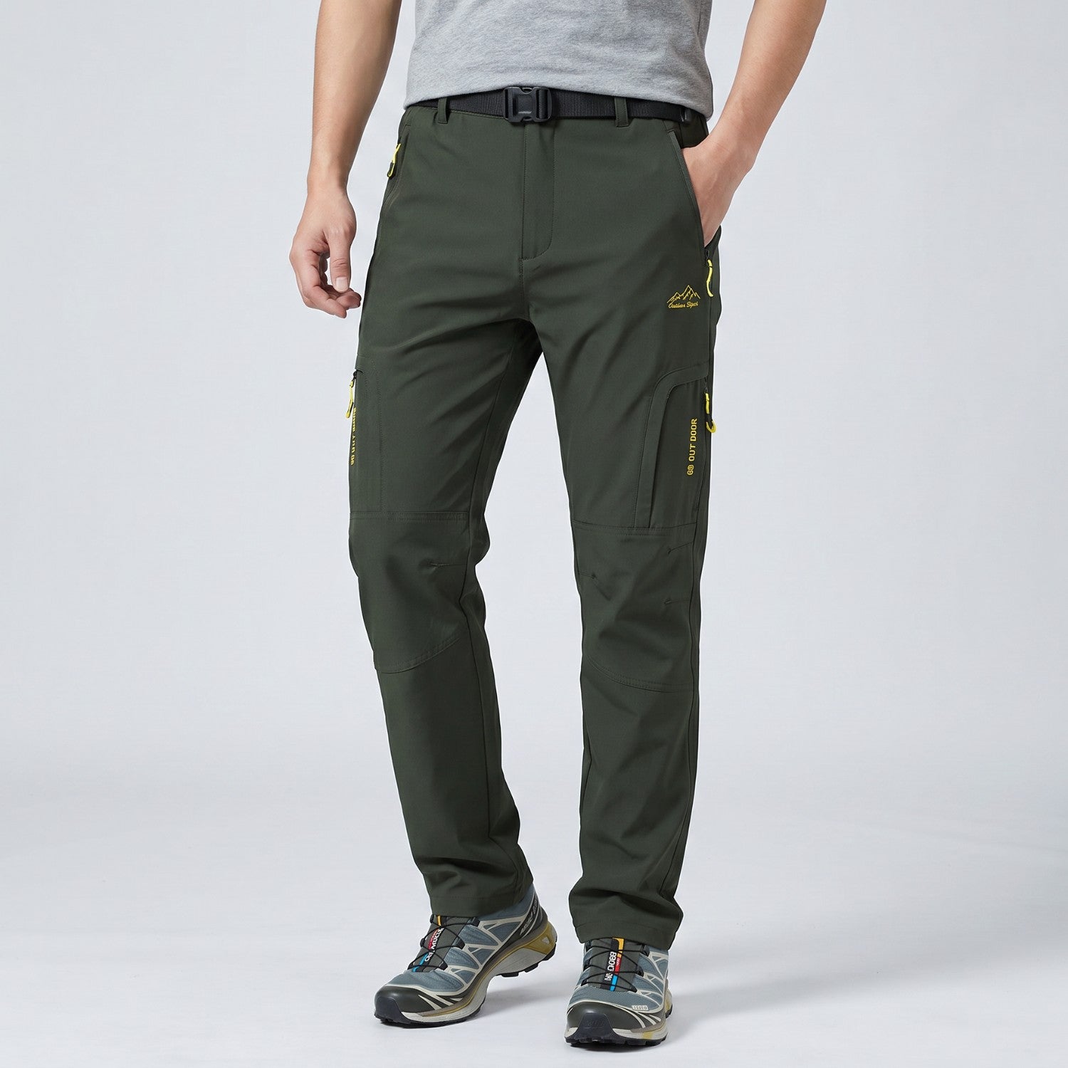 Men's Hiking Trousers - Lightweight Quick-Dry Stretch Walking Trousers