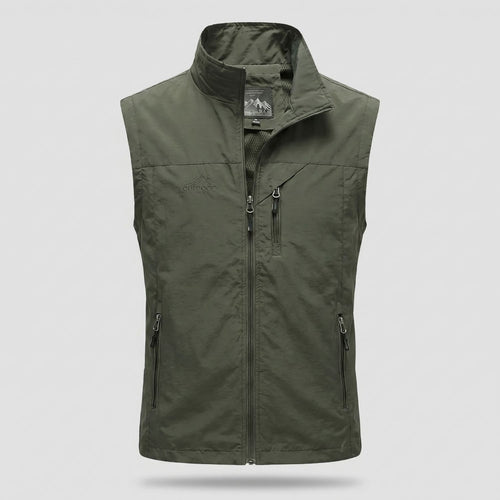 Lightweight Breathable Hiking Gilet – Multi-Pocket Outdoor Layer
