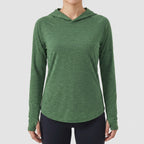 Women's Sun Hoodie - UPF 50+ Midweight Hooded UV Protection Top