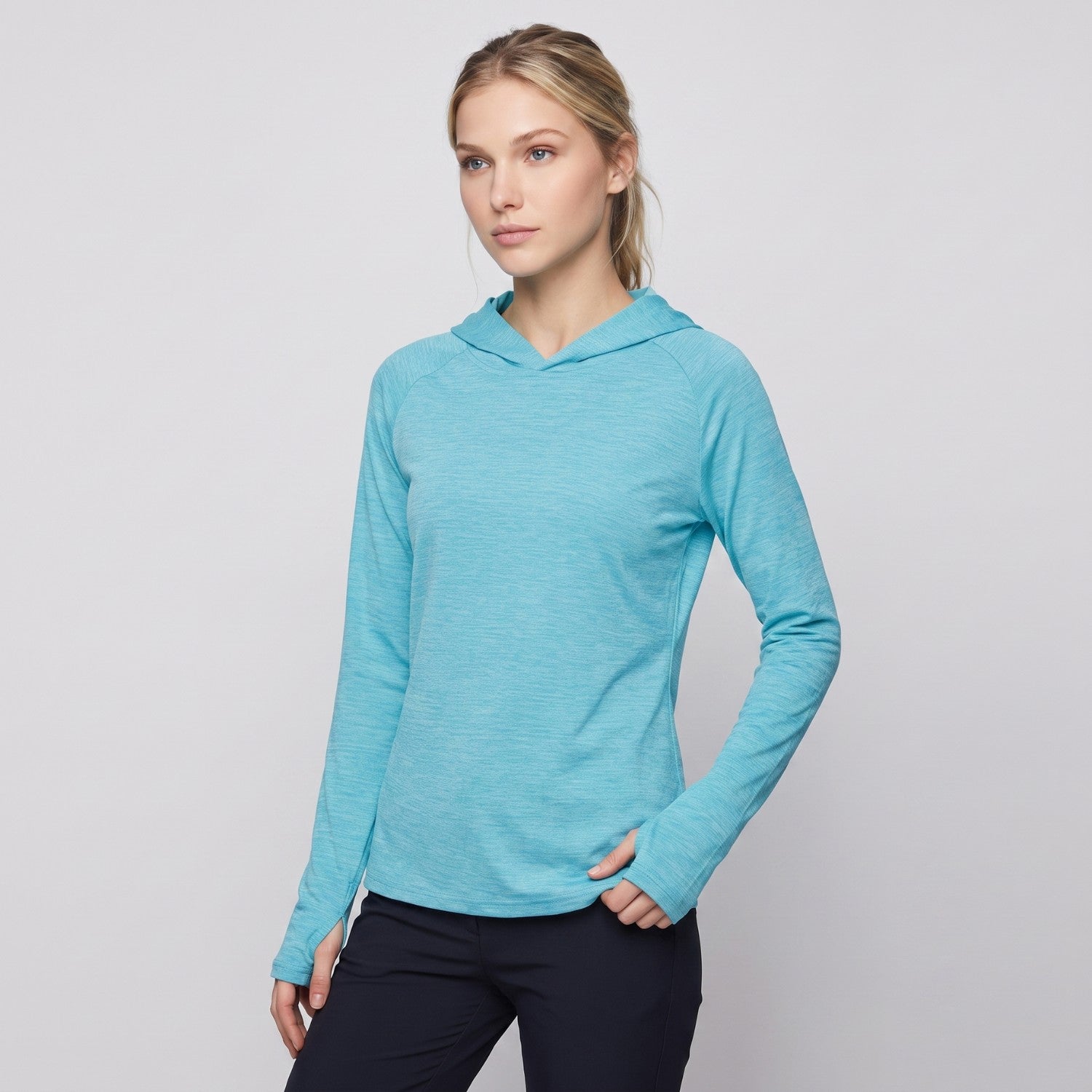Women's Sun Hoodie - Midweight Hooded Long-Sleeve Top