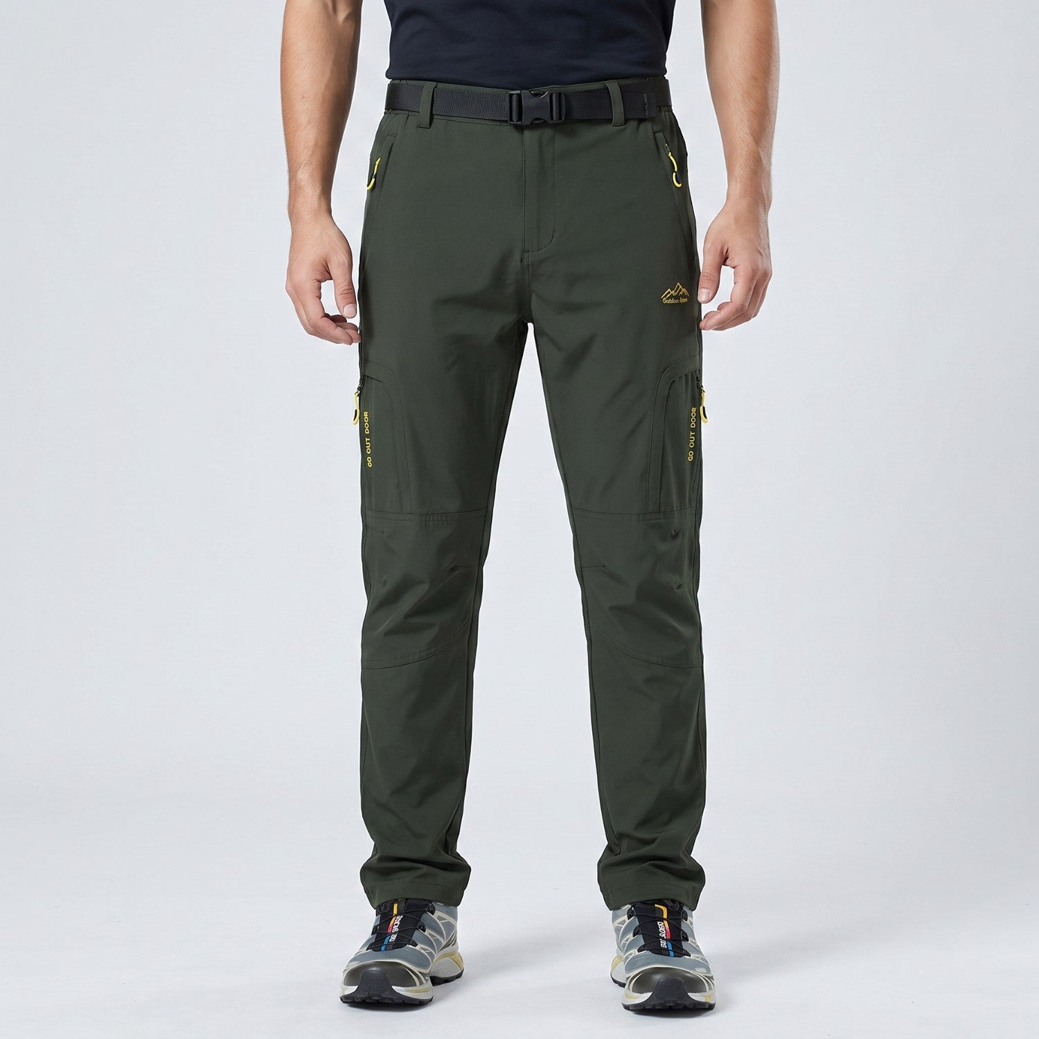 Men's Hiking Trousers - Lightweight Quick-Dry Stretch Walking Trousers