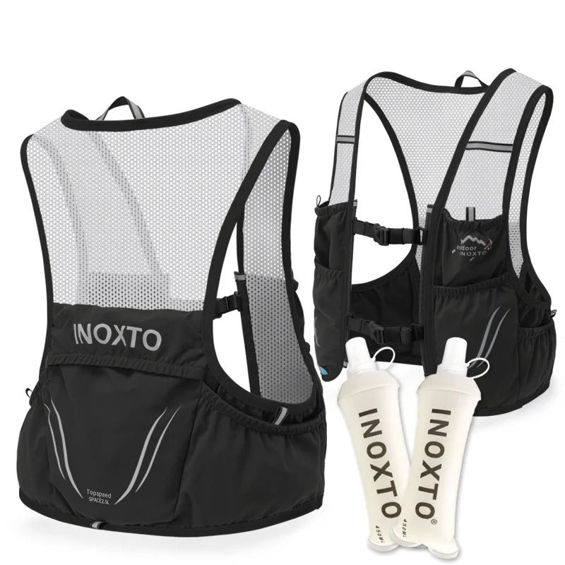 Trail Running Vest | Lightweight Hydration Pack with Soft Flasks