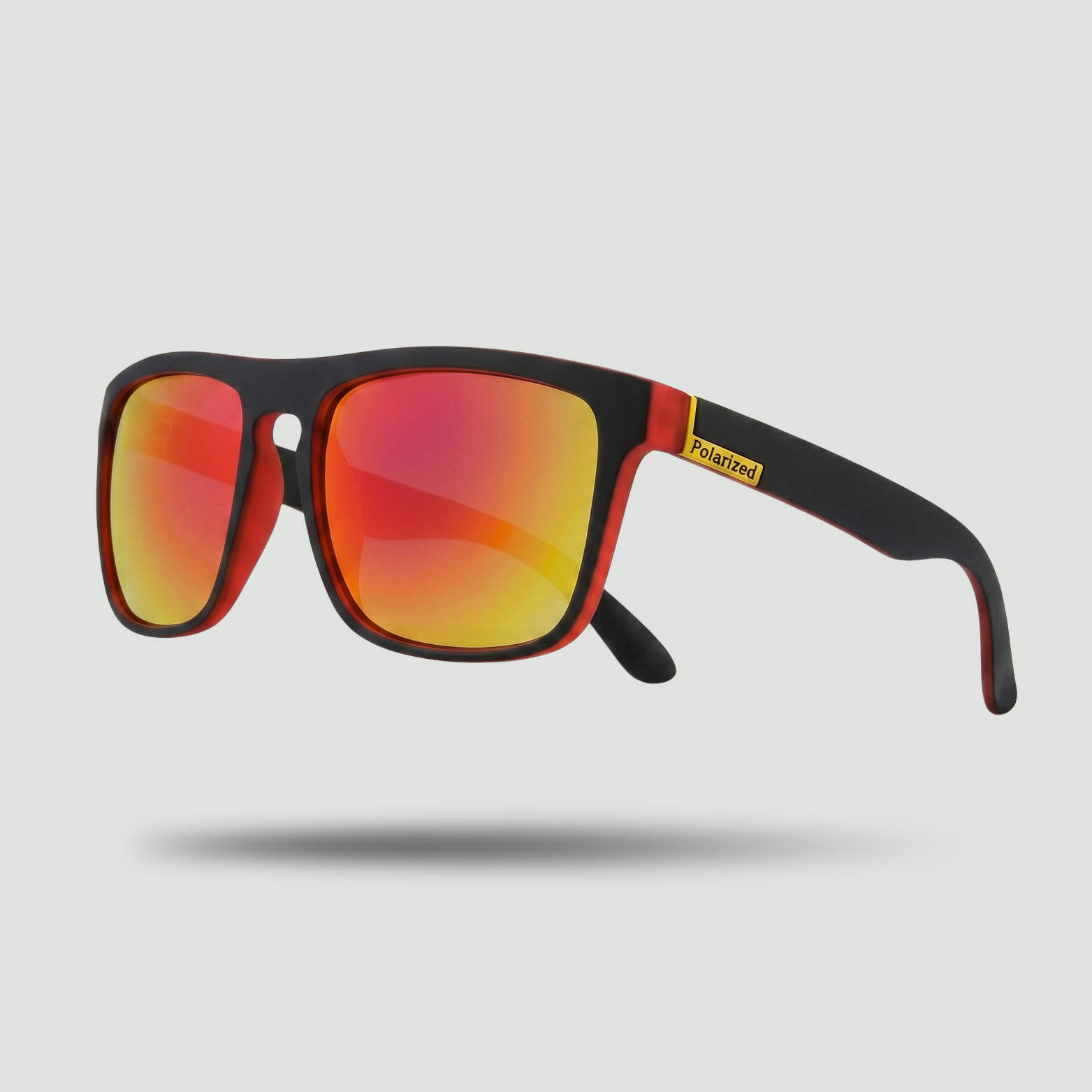 Men's Polarised Sports Sunglasses – Full-Rim Square Frame