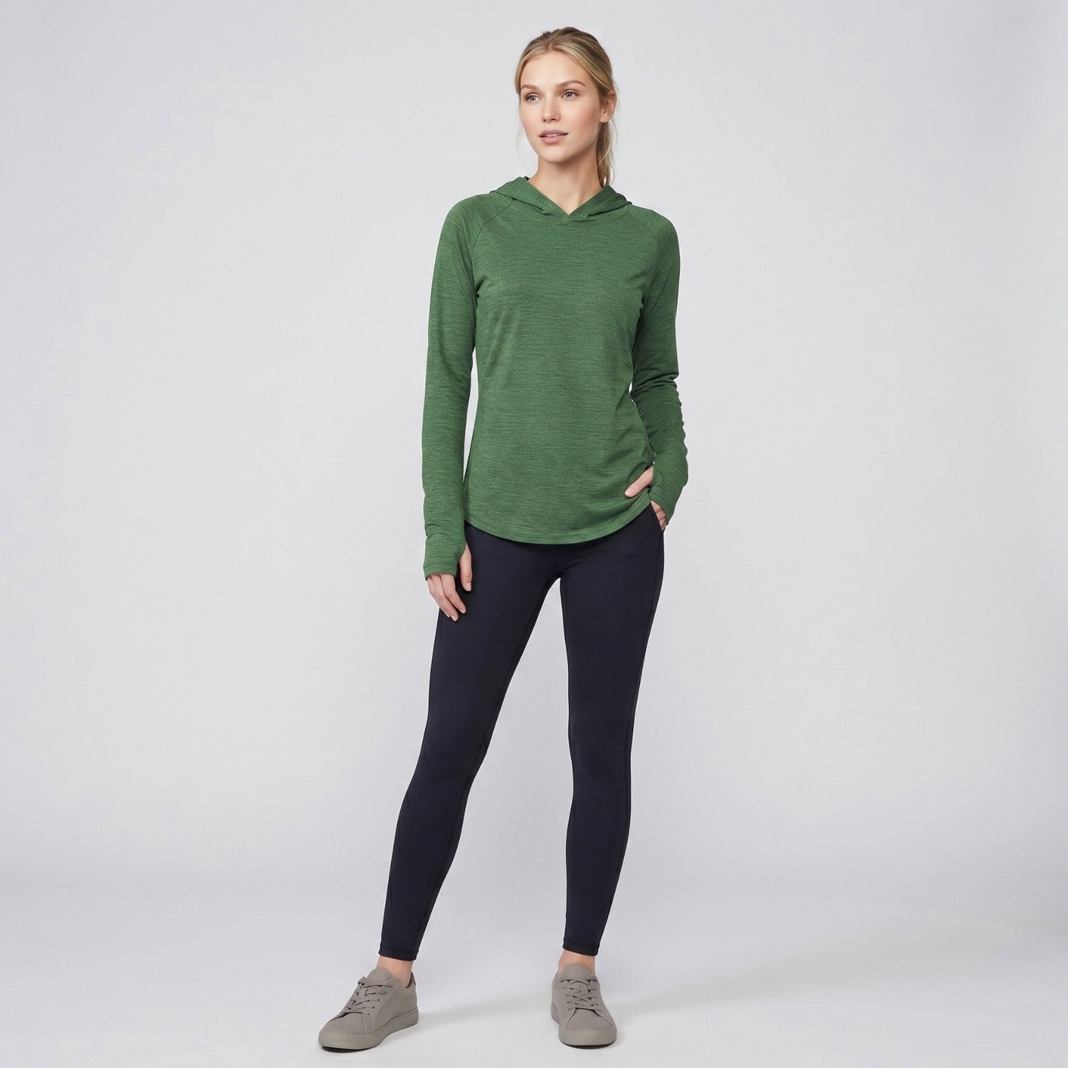 Women's Sun Hoodie - Midweight UPF 50+ Hooded UV Protection Top