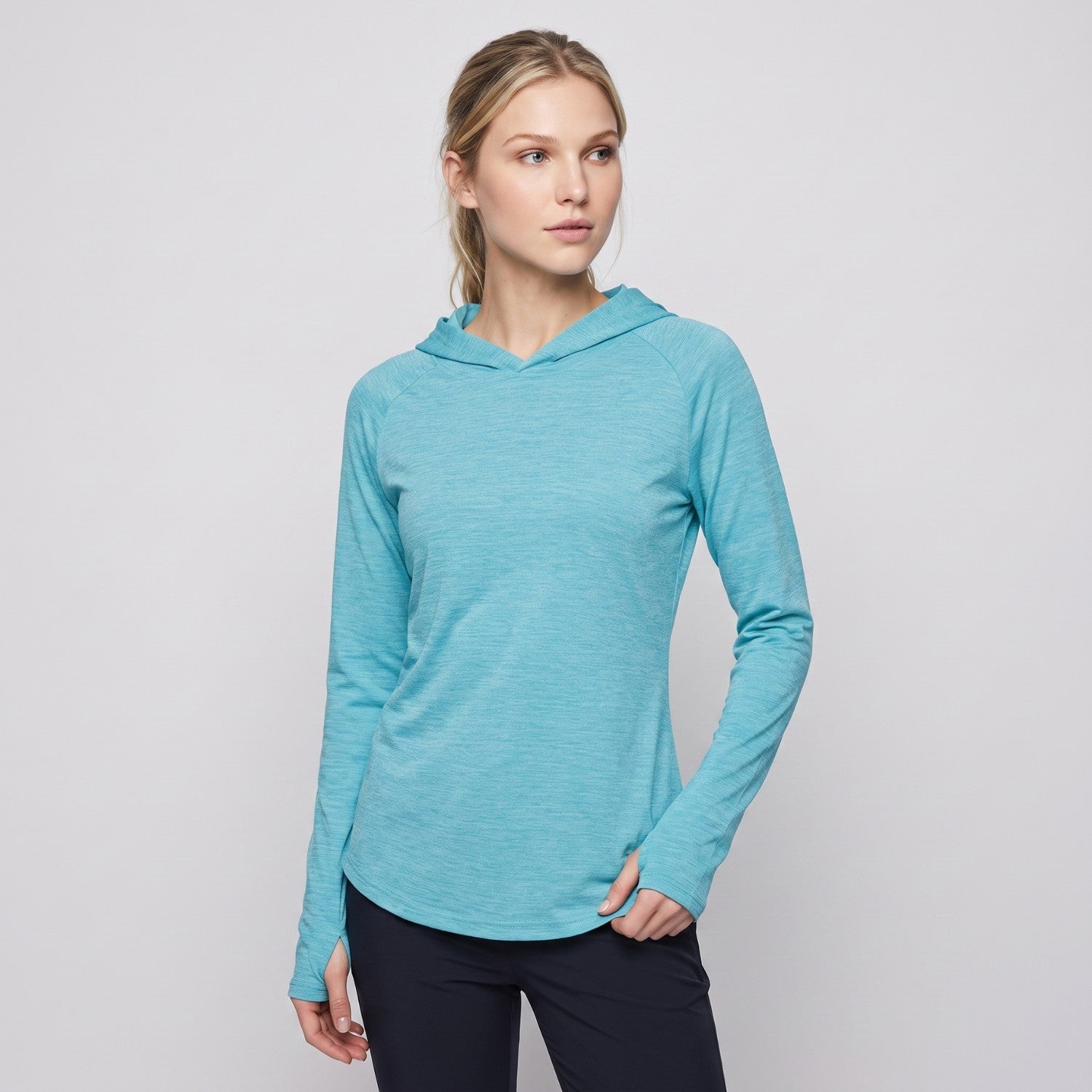 Women's Sun Hoodie - Midweight Hooded Long-Sleeve Top