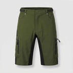 Men's MTB shorts in Green, front view