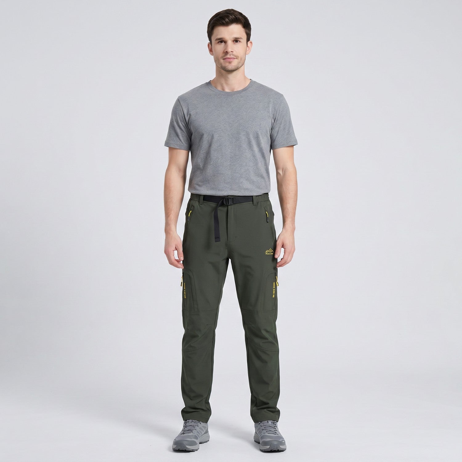 Men's Hiking Trousers - Lightweight Quick-Dry Stretch Walking Trousers