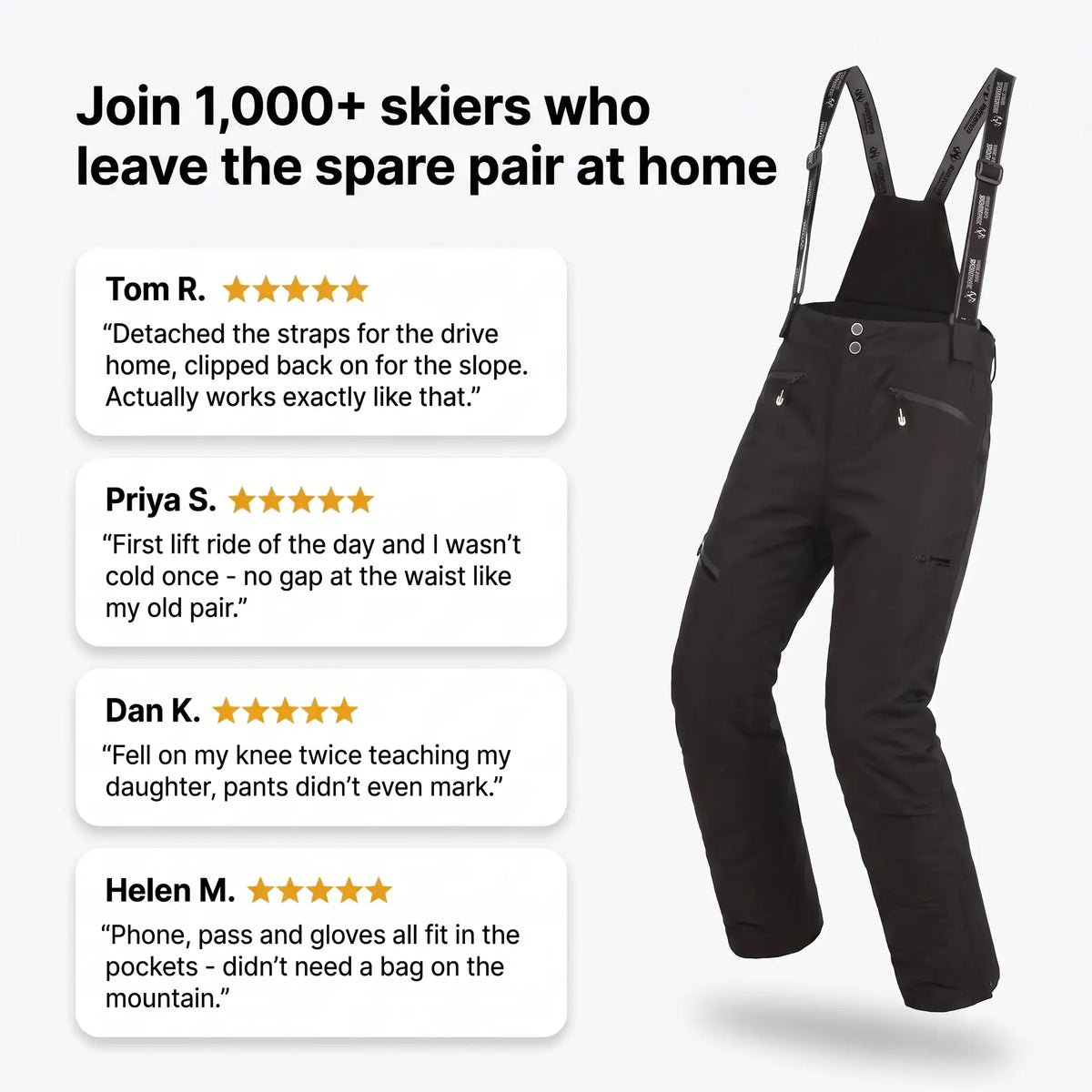 Customer reviews for terrabound. ski trousers