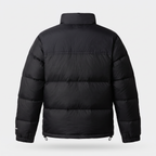 Terrabound men's colour block puffer jacket in Black, back view