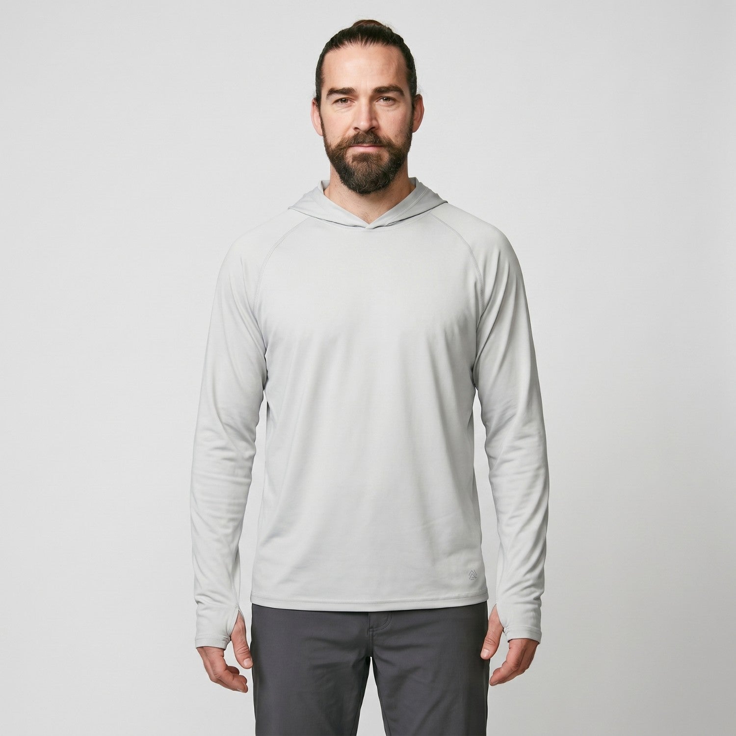 Men's UPF 50+ Sun Hoodie – Lightweight Quick-Dry Hiking & Fishing UV Top with Thumb Loops
