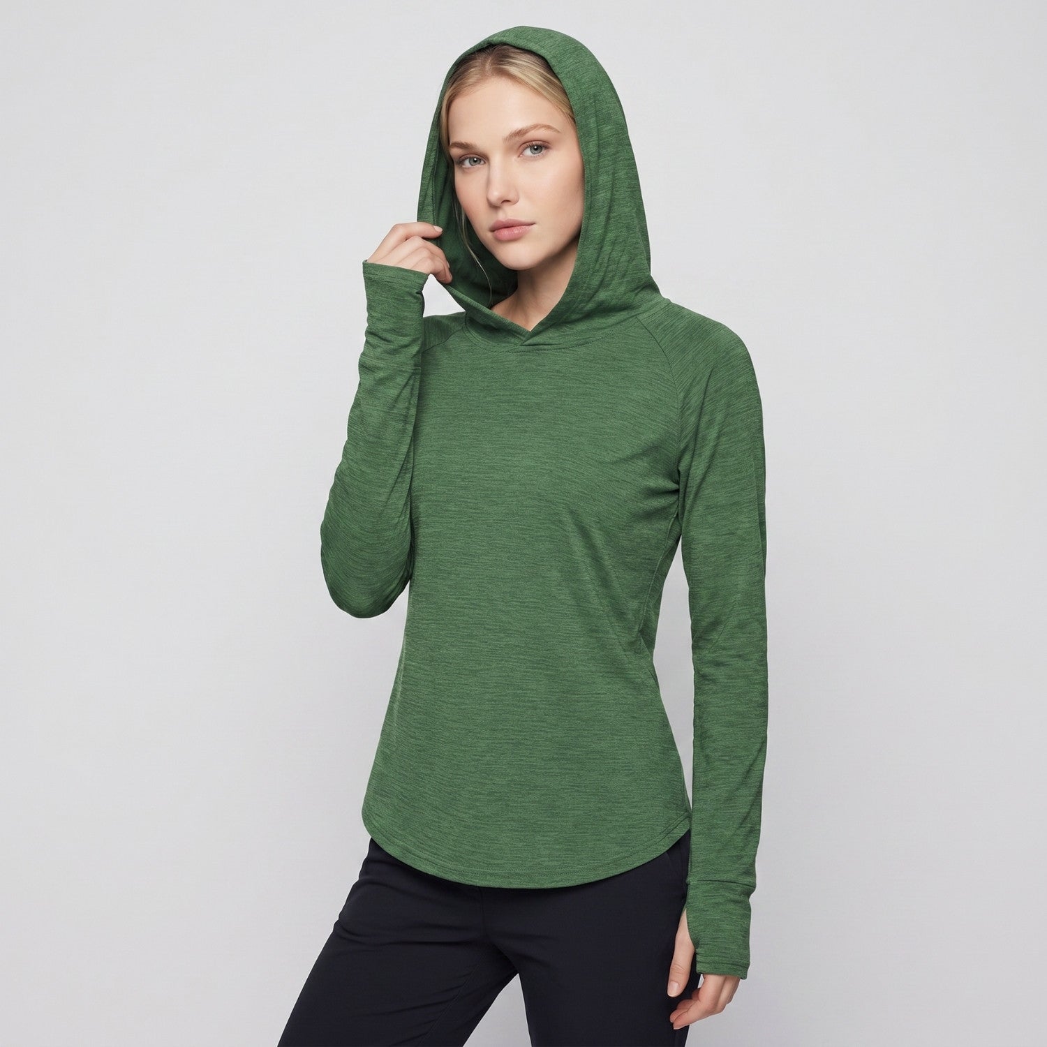 Women's Sun Hoodie - Midweight UPF 50+ Hooded UV Protection Top