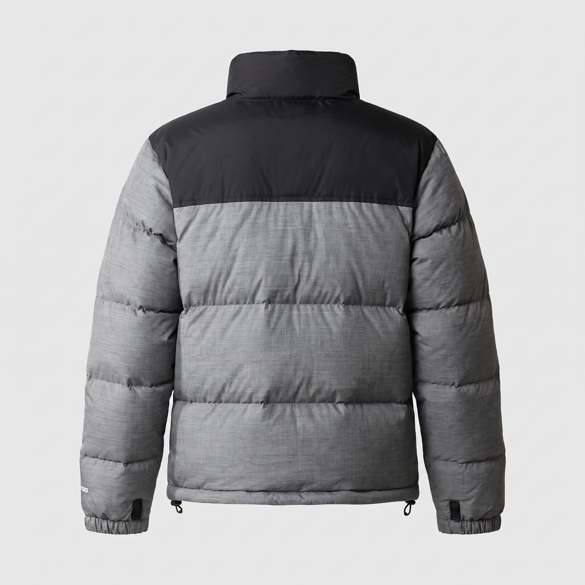Terrabound men's colour block puffer jacket in Grey, back view