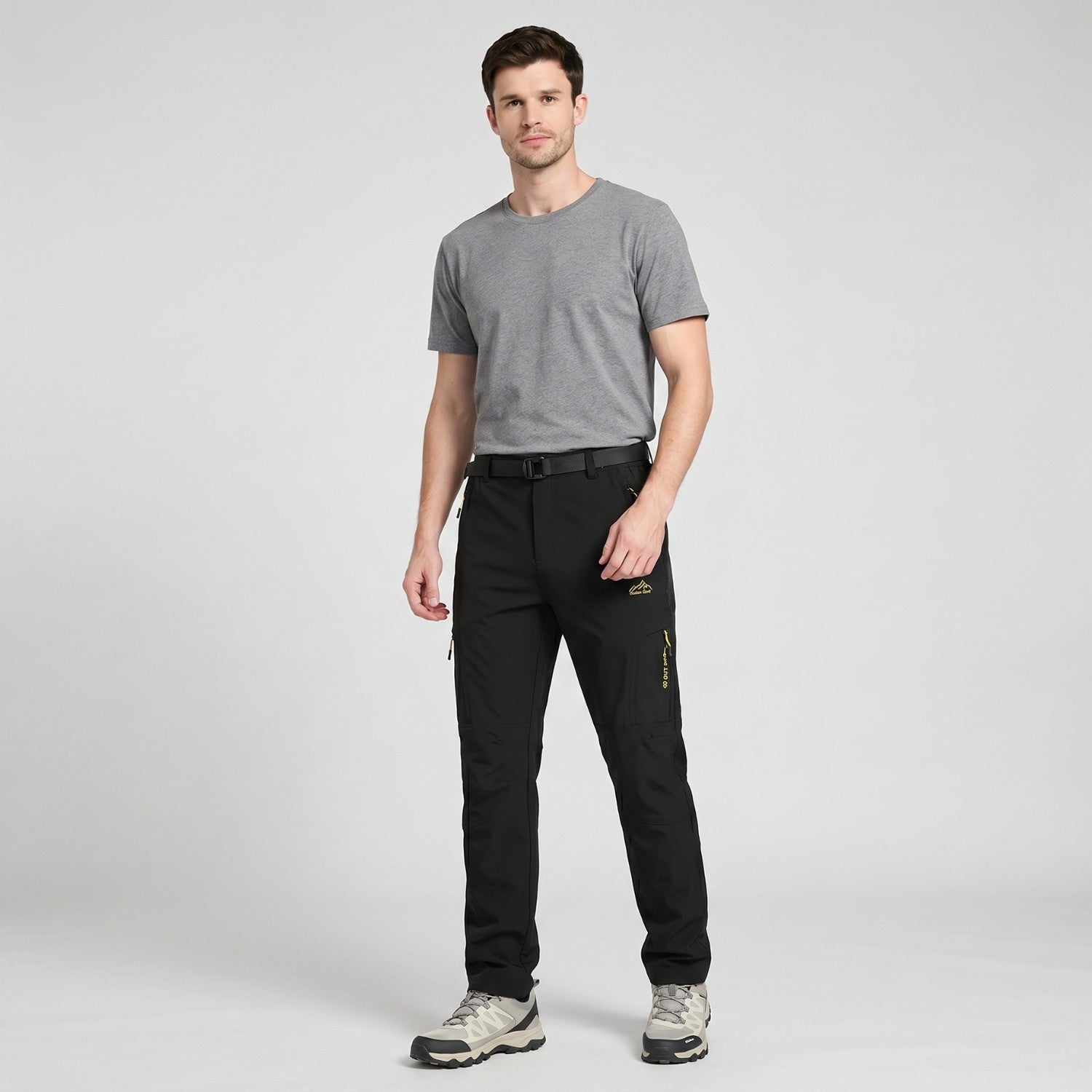 Men's Hiking Trousers - Lightweight Quick-Dry Stretch Walking Trousers