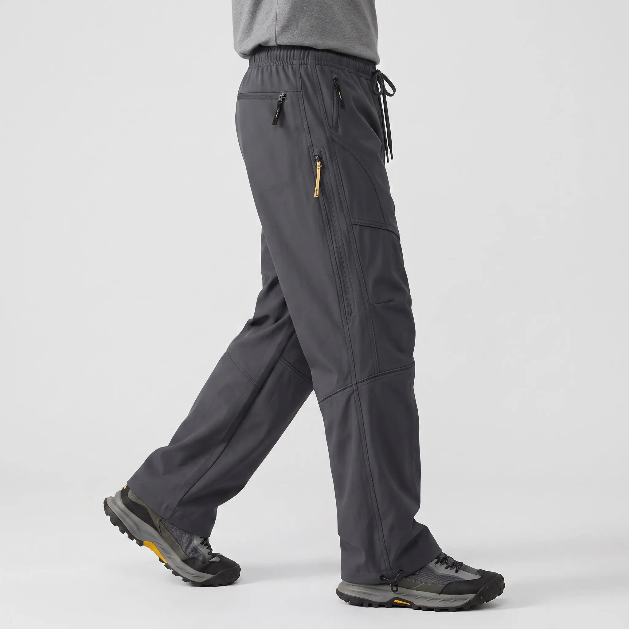 Softshell trail trousers Graphite Grey, side