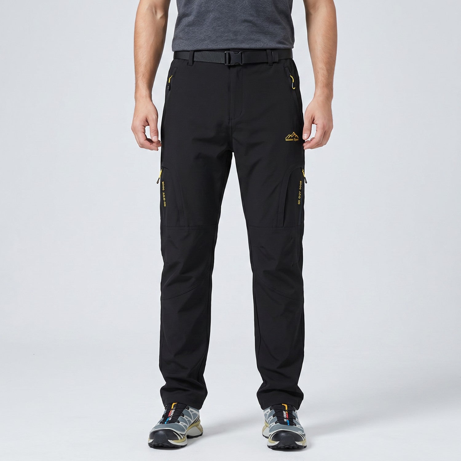 Men's Hiking Trousers - Lightweight Quick-Dry Stretch Walking Trousers