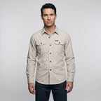 Men's Lightweight Long-Sleeve Outdoor Shirt – Durable Cotton Design