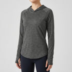 Women's Sun Hoodie - UPF 50+ Midweight Hooded UV Protection Top