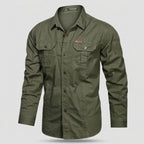 Men's Lightweight Long-Sleeve Outdoor Shirt – Durable Cotton Design