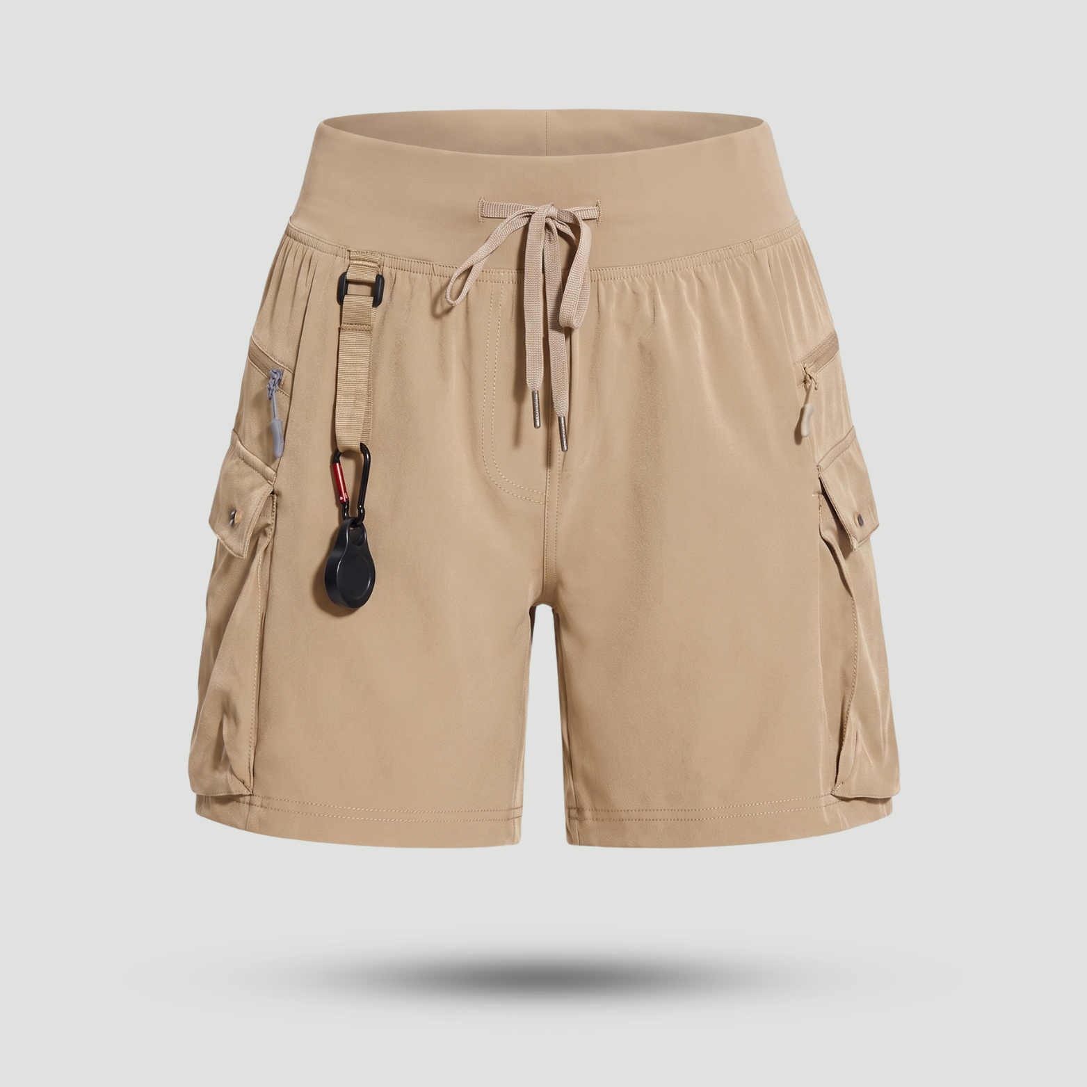 Women's Zippered Pocket Running Shorts – Lightweight Quick-Dry Athletic Shorts