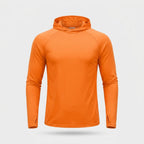 Men's UPF 50+ Sun Hoodie – Lightweight Quick-Dry Hiking & Fishing UV Top with Thumb Loops