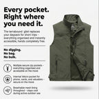 Lightweight Breathable Hiking Gilet – Multi-Pocket Outdoor Layer