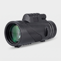 10x50 monocular front view showing the 50mm objective lens