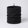 Men's fleece snood in Black - front view